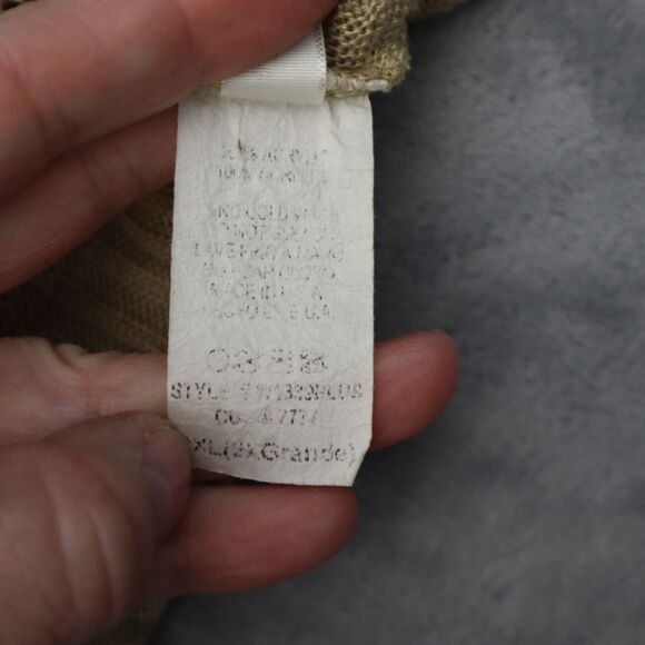 With Sweater Womens 2XL Beige Short Sleeve Open Front Tight Knit Cropped - Picture 6 of 13